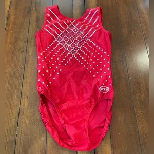 Red Ozone Gymnastics Leotard